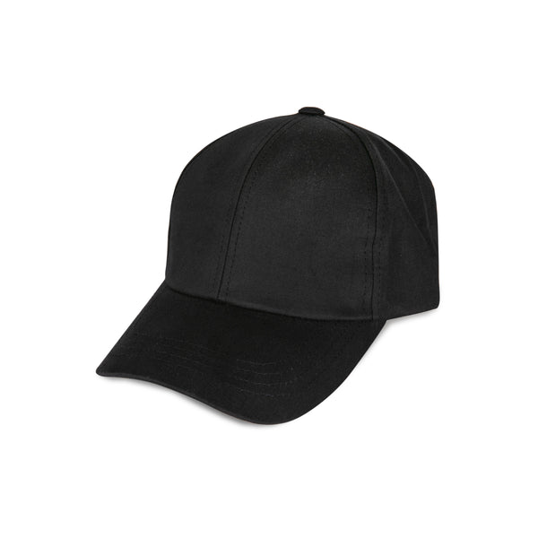 Black Cap with a "Y" Logo on Strip