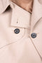 Motto Short Trench Coat with Raw Finishing