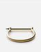 Screw Cuff, Gold Plated, Polished Gold