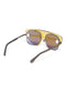 Matt Gray Metal Frame Sunglasses with Convertible Mirror Lenses