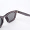Clear Gray Acetate Sunglasses with Gray Lenses