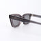 Clear Gray Acetate Sunglasses with Gray Lenses