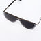 Matt Gray Coated Metal Frame Sunglasses with Black Layered Lens