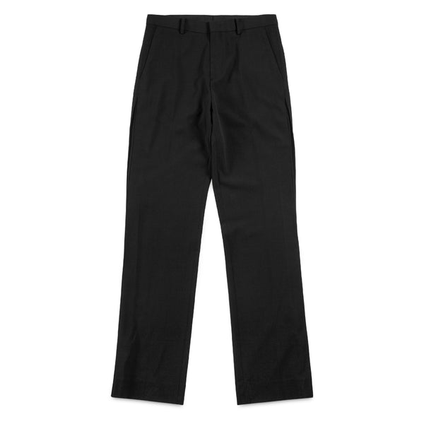 Navy Studio Black Pants with Double Pleated Details on Sides