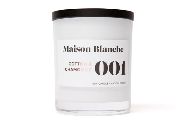 001 Cotton & Chamomile Candle