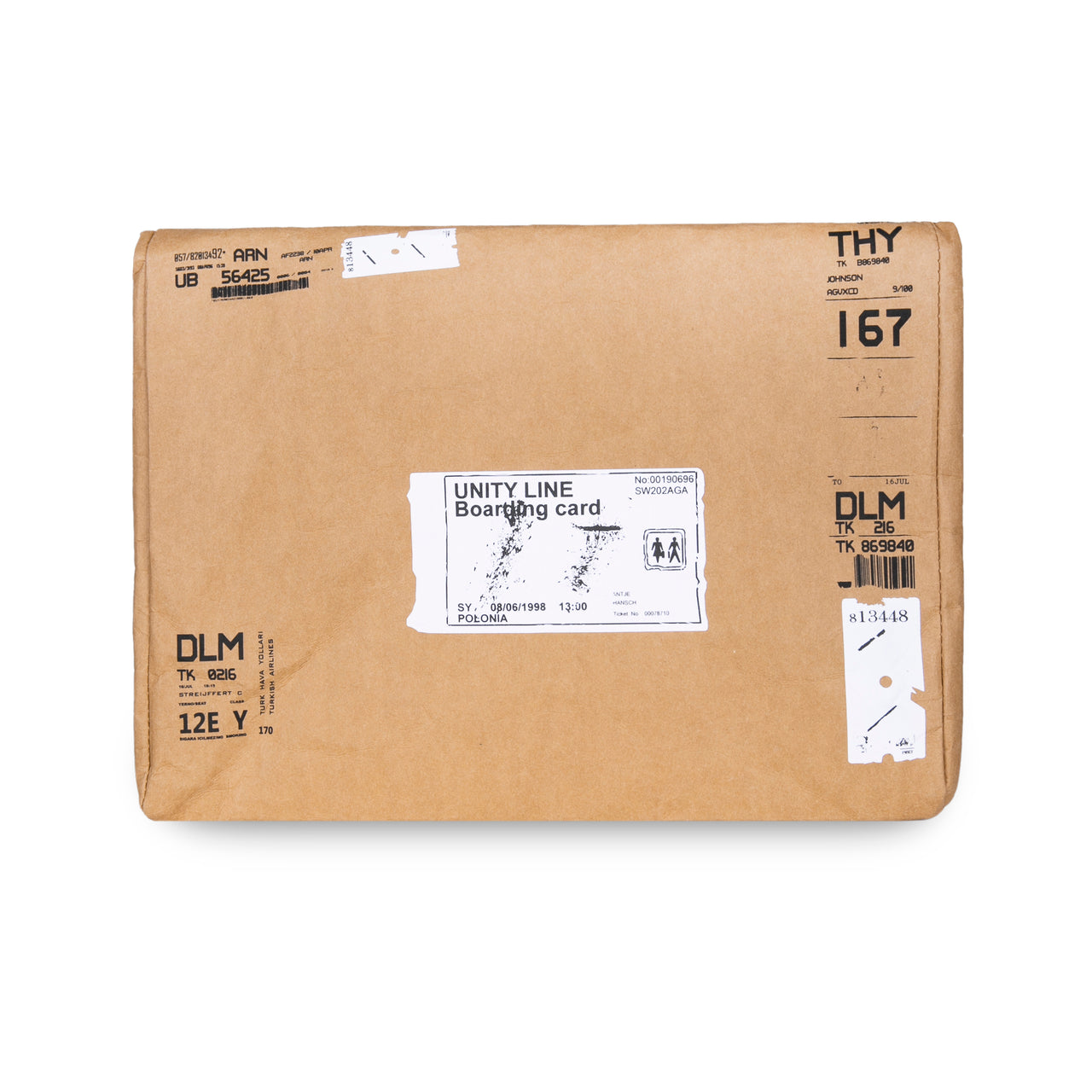 Triffer Clutch Bag (Envelope) - Beige