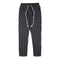 Jianfute Black & White Striped Pants