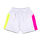 GAME Neon Yellow & Shocking Pink Striped Sport Shorts