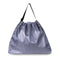 Belpost Silver Gray Messenger Bag with Light Blue String